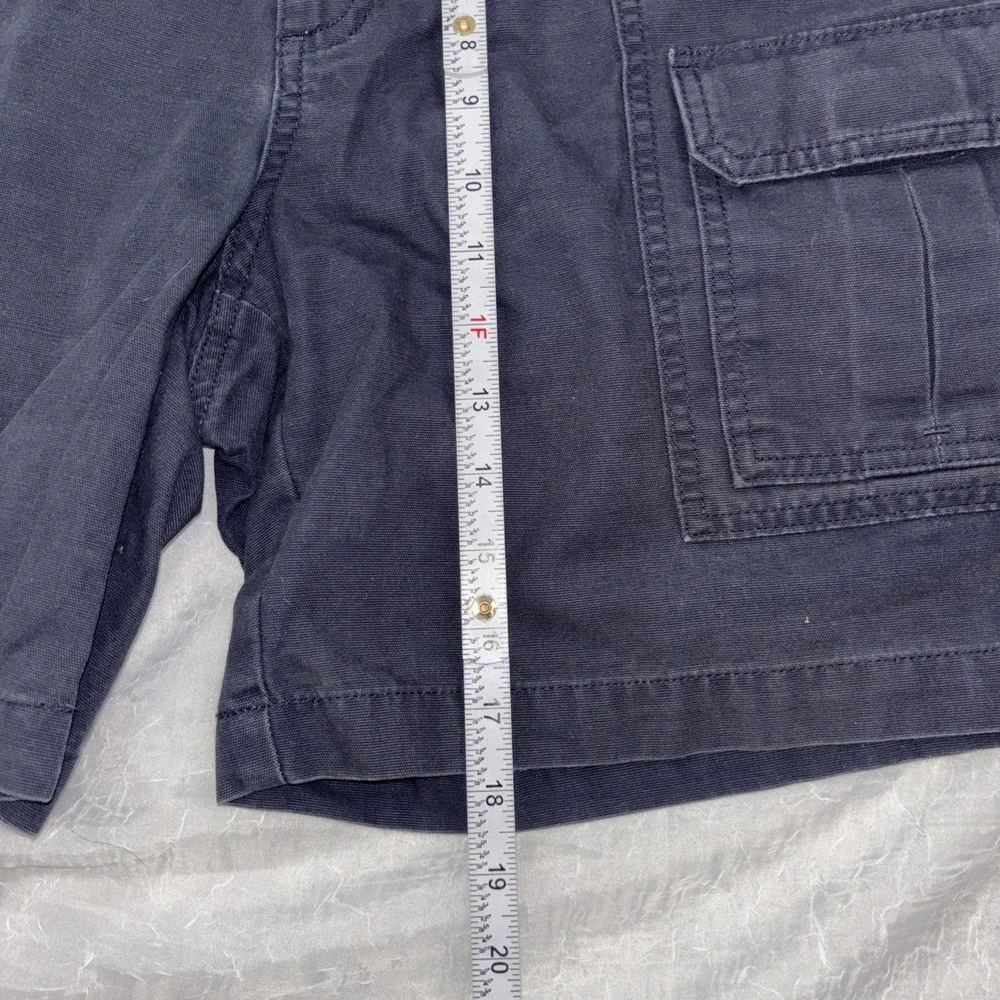 Savane Shorts Mens 38 Blue Nights Cargo Safari Utility Stretch Waist Flat Front